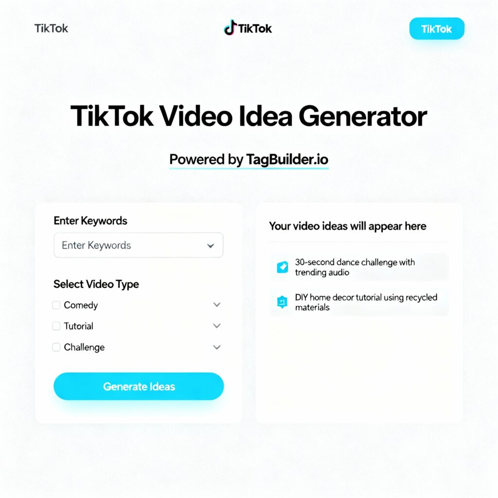 TikTok Video Idea Generator